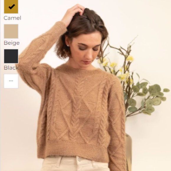 Bluoltre Black Knit Sweater Top NWT - Picture 10 of 10